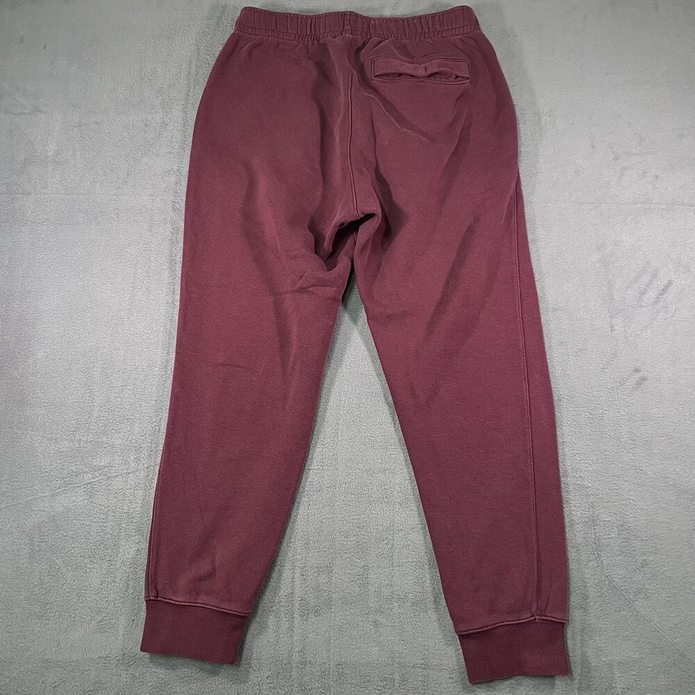 Nike Sweatpants Burgundy Men Medium Joggers Athletic Fleece Lounge Casual - Picture 7 of 7
